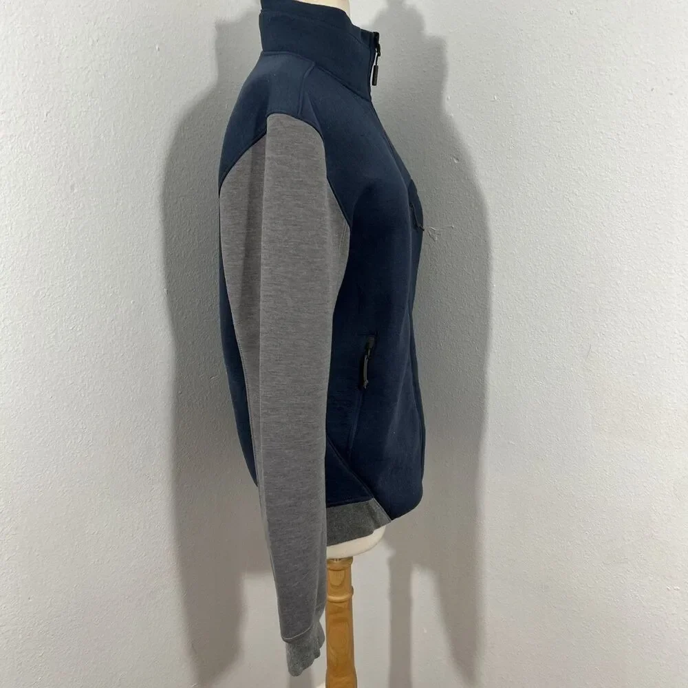 The North Face‎ Jacket Mens Small Petite Blue Gray Thermal 3D Full Zip